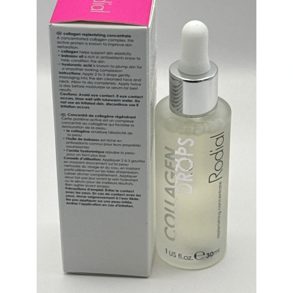 Rodial Collagen Drops Replenishing Concentrate‎ Serum 1oz 30ml Babassu Oil New